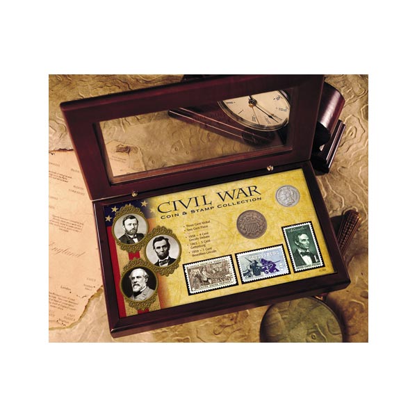Product image for Civil War Coin & Stamp Collection Boxed Set