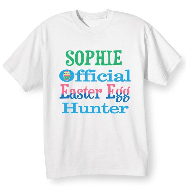 Product image for Personalized Easter Egg Hunter Shirt