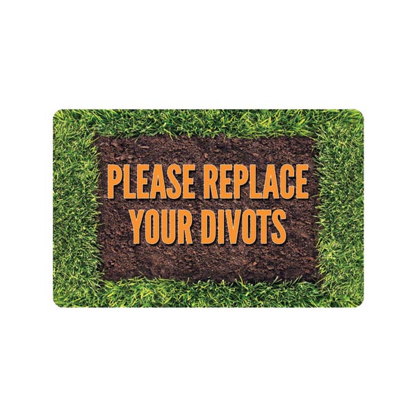 Product image for Please Replace Your Divots Doormat