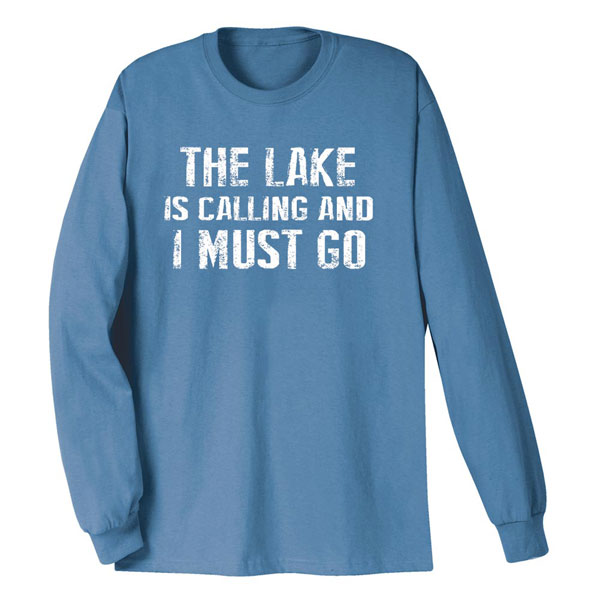 Product image for [Name] Is Calling I Must Go Long Sleeve Shirt Personalized