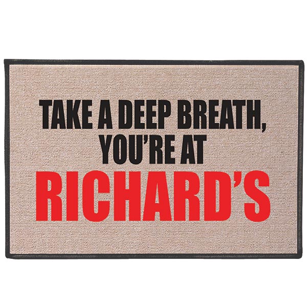 Product image for Take A Deep Breath, You're At: Personalized Doormat