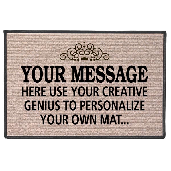 Product image for Your Message Here | Personalize Your Own Custom Doormat - Indoor/Outdoor