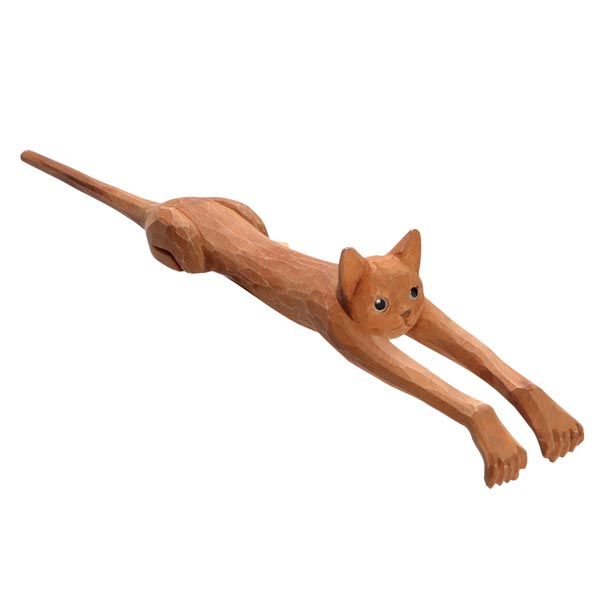 Product image for Cat Shaped Back Scratcher in Basswood