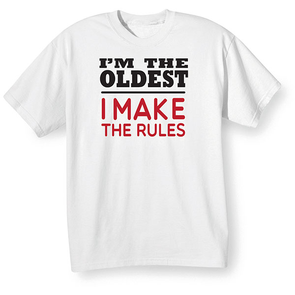 Product image for I'm The Oldest White Shirt