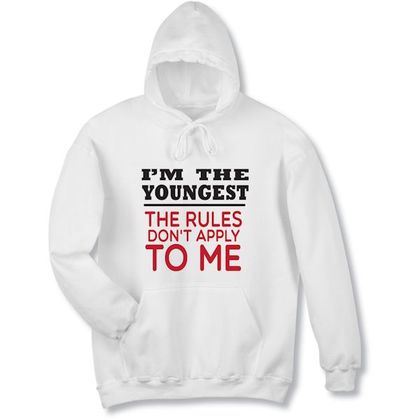 Product image for I'm The Youngest White Shirt