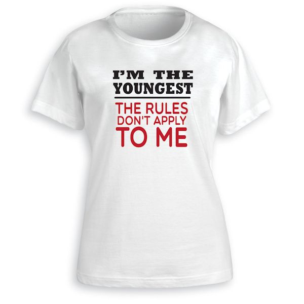 Product image for I'm The Youngest White Shirt