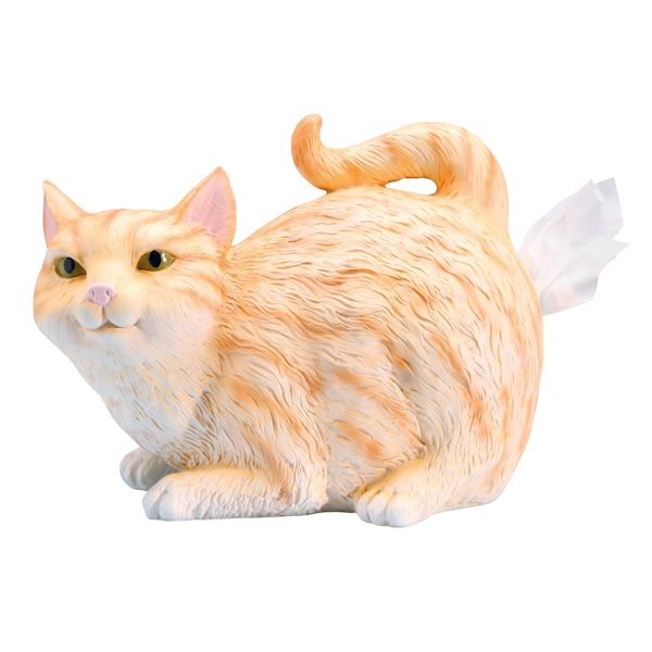Product image for Cat Butt Tissue Dispenser - Orange Tabby