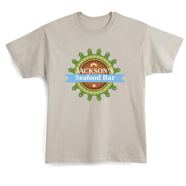 Product image for Personalized "Your Name" Seafood Bar T-Shirt or Sweatshirt