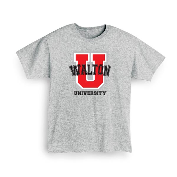 Product image for Personalized "Your Name" Red "U" University T-Shirt or Sweatshirt