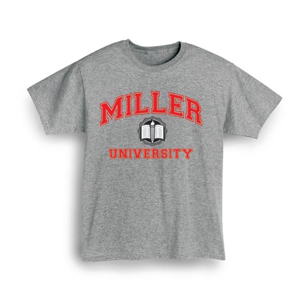 Product image for Personalized "Your Name" University T-Shirt or Sweatshirt (Red)