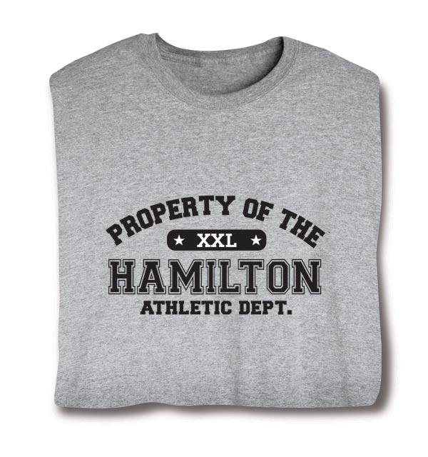 Product image for Personalized Property of "Your Name" XXL T-Shirt or Sweatshirt