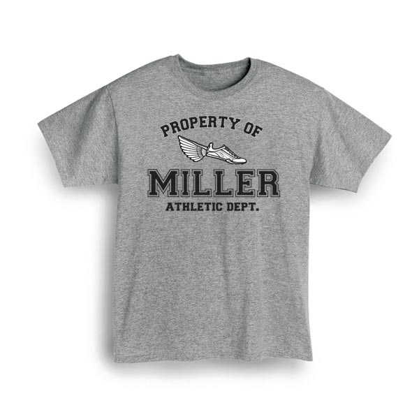 Product image for Personalized Property of "Your Name" Track & Field T-Shirt or Sweatshirt