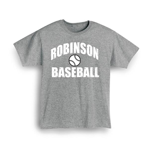 Product image for Personalized "Your Name" Baseball T-Shirt or Sweatshirt