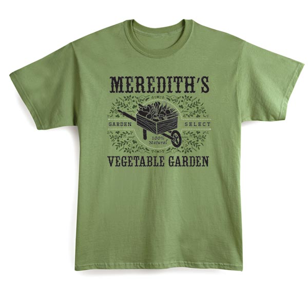 Product image for Personalized "Your Name" Vegetable Garden T-Shirt or Sweatshirt