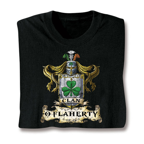 Product image for Personalized "Your Name" Irish Family Clan T-Shirt or Sweatshirt