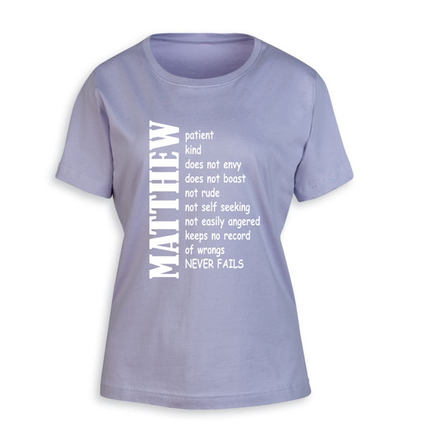 Product image for Personalized "Your Name" Positive Attributes T-Shirt or Sweatshirt