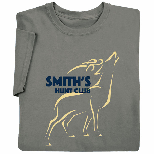 Product image for Personalized "Your Name"Hunt Club (Deer) T-Shirt or Sweatshirt