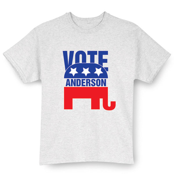 Product image for Personalized "Your Name" Election - Elephant T-Shirt or Sweatshirt