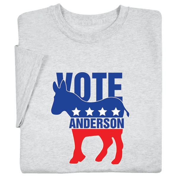 Product image for Personalized "Your Name" Election - Donkey T-Shirt or Sweatshirt