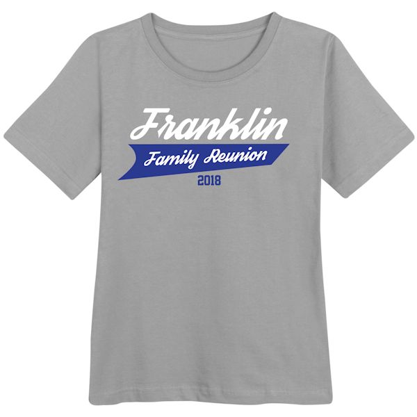 Product image for Personalized Your Name Athletic Logo Family Reunion T-Shirt or Sweatshirt
