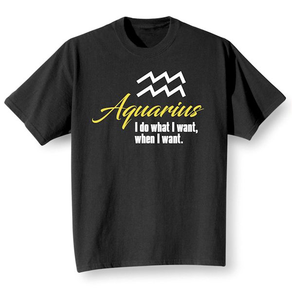 Product image for Horoscope T-Shirt or Sweatshirt - Aquarius