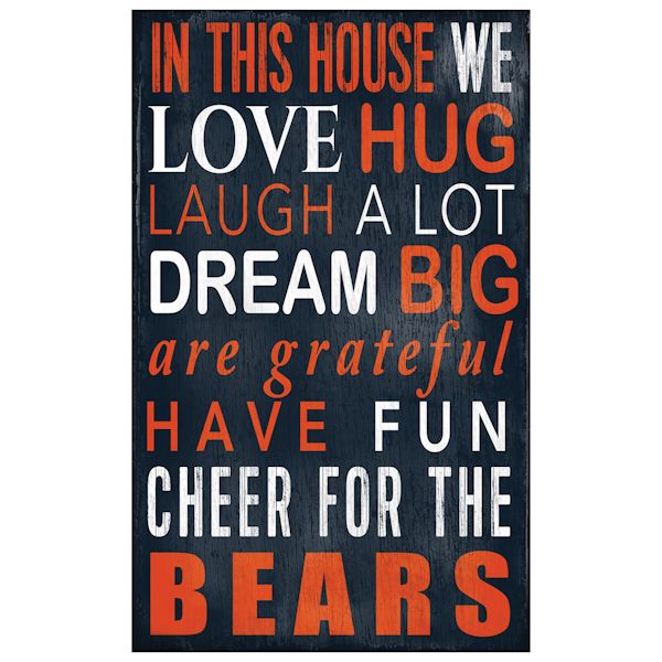 Product image for In This House NFL Wall Plaque-Chicago Bears
