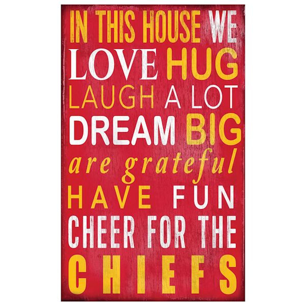 Product image for In This House NFL Wall Plaque-Kansas City Chiefs