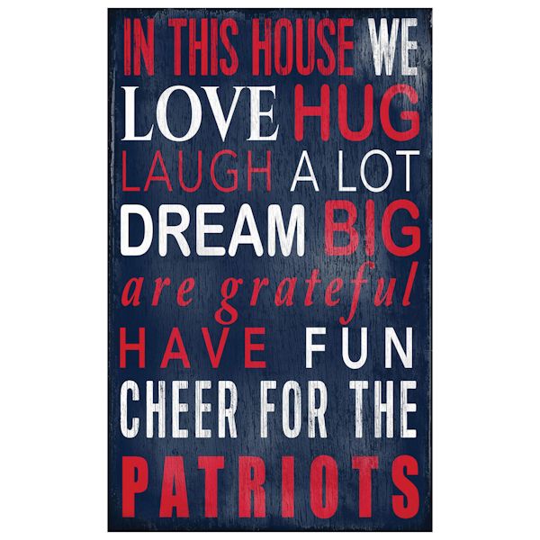 Product image for In This House NFL Wall Plaque-New England Patriots