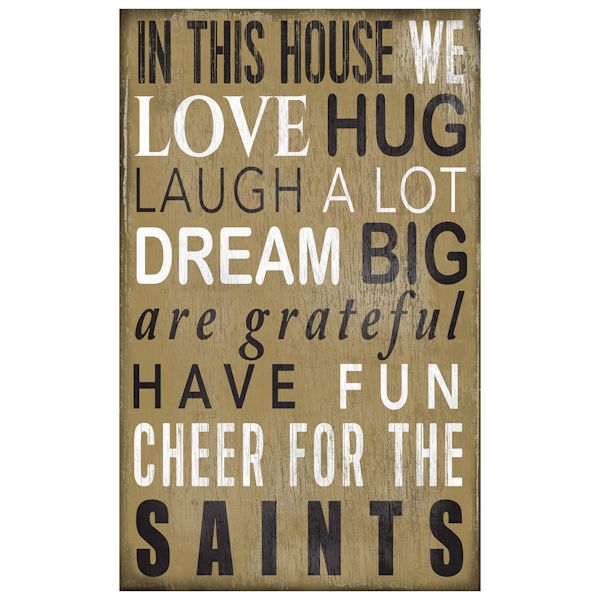 Product image for In This House NFL Wall Plaque-New Orleans Saints