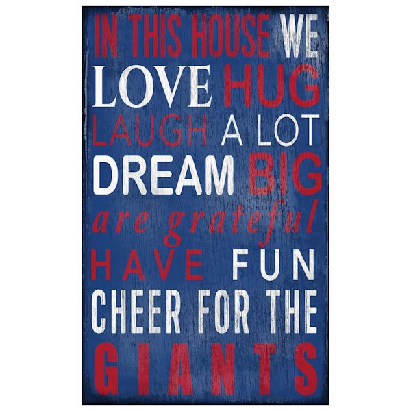 Product image for In This House NFL Wall Plaque-New York Giants
