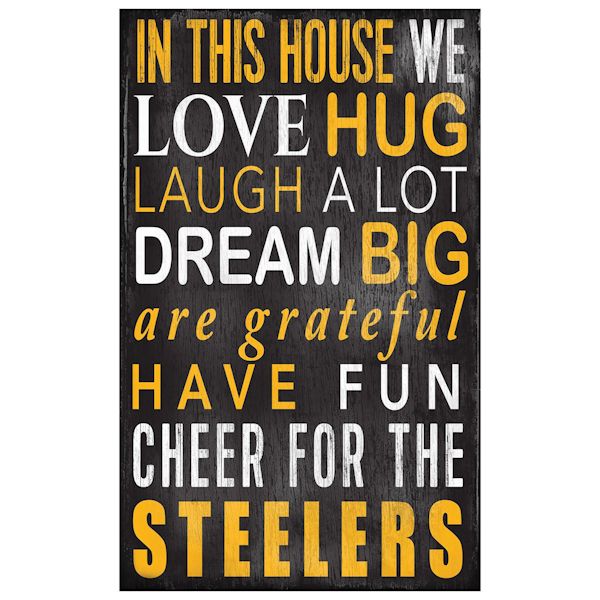 Product image for In This House NFL Wall Plaque-Pittsburgh Steelers