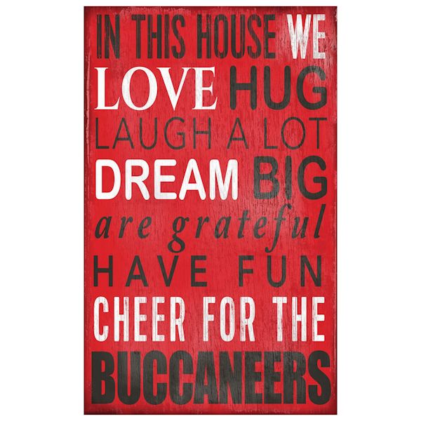 Product image for In This House NFL Wall Plaque-Tampa Bay Buccaneers