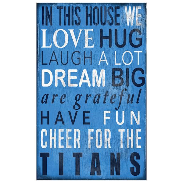 Product image for In This House NFL Wall Plaque-Tennessee Titans