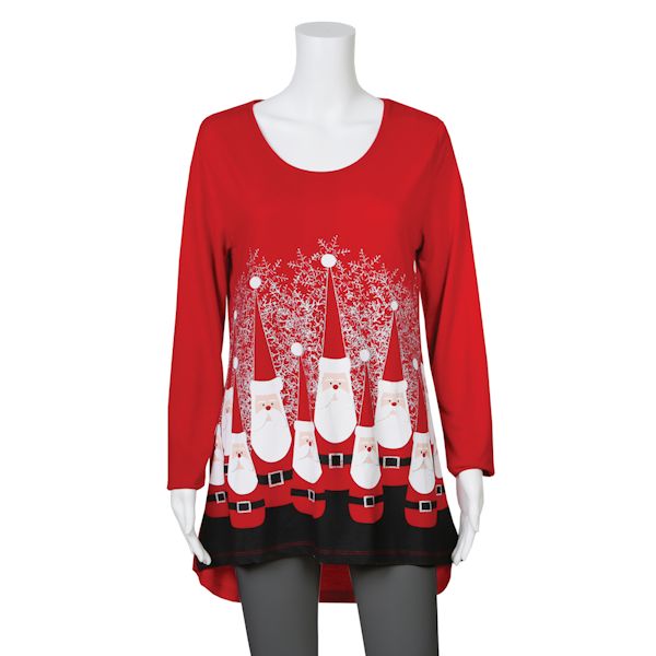 Product image for Women's Ultimate Santa Jersey Tunic - 3/4 Sleeve