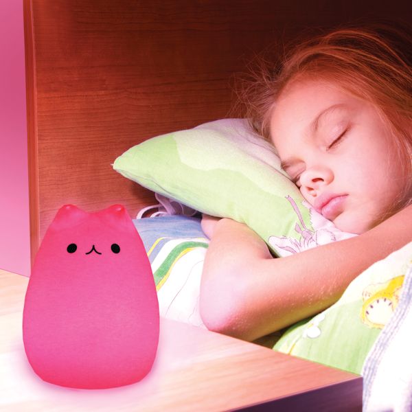 Product image for Color Changing LED Tap Cat Night Light - Tap On/Off