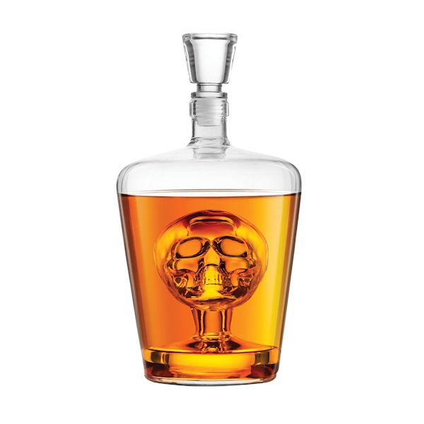 Product image for Blown Glass Brain Freeze Glass Human Skull Decanter