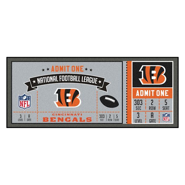 Product image for NFL Ticket Runner Rug-Cincinnati Bengals