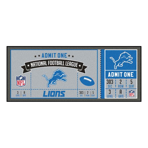 Product image for NFL Ticket Runner Rug-Detroit Lions
