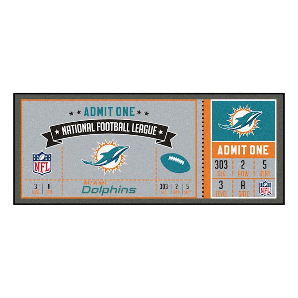 Product image for NFL Ticket Runner Rug-Miami Dolphins