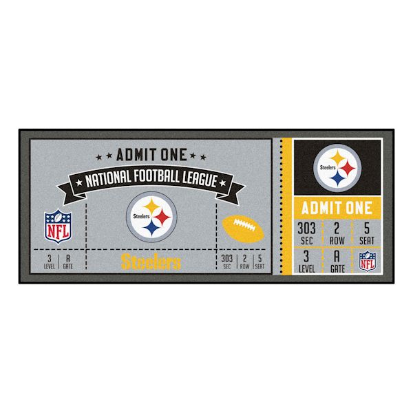 Product image for NFL Ticket Runner Rug-Pittsburgh Steelers