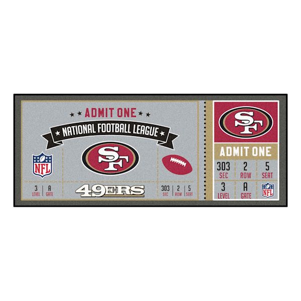 Product image for NFL Ticket Runner Rug-San Francisco 49ers