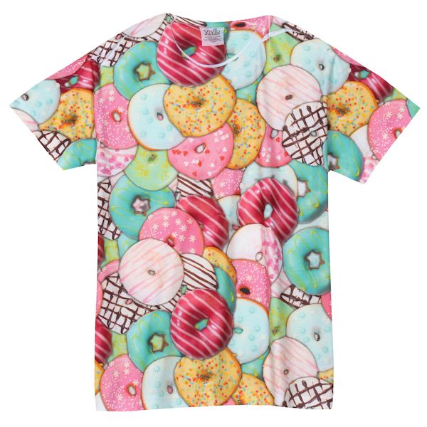 Men's & Women's Donut Print T-Shirts | 1 Review | 5 Stars | What on ...