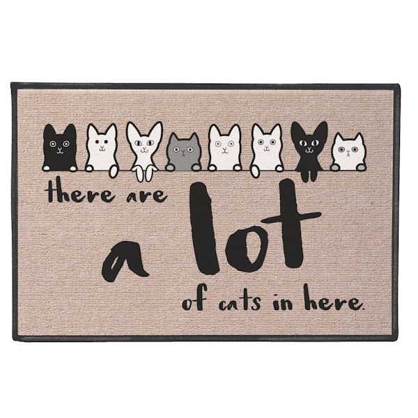 Product image for There are a lot of cats in here Doormat