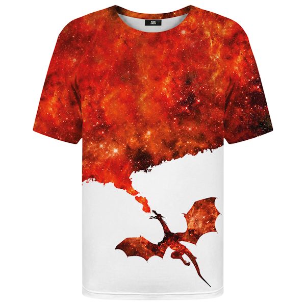 Year of the Dragon with Red flames Child Medium T shirt 