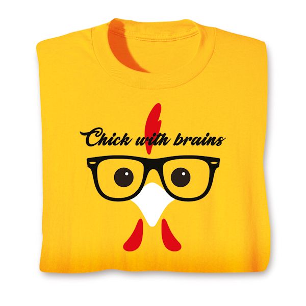 Product image for Chick With Brains T-Shirt or Sweatshirt