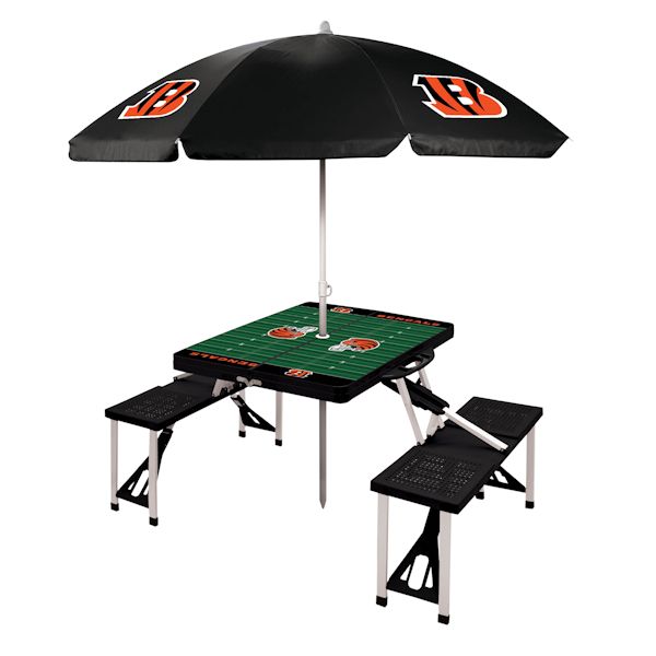 Product image for NFL Picnic Table With Umbrella-Cincinnati Bengals