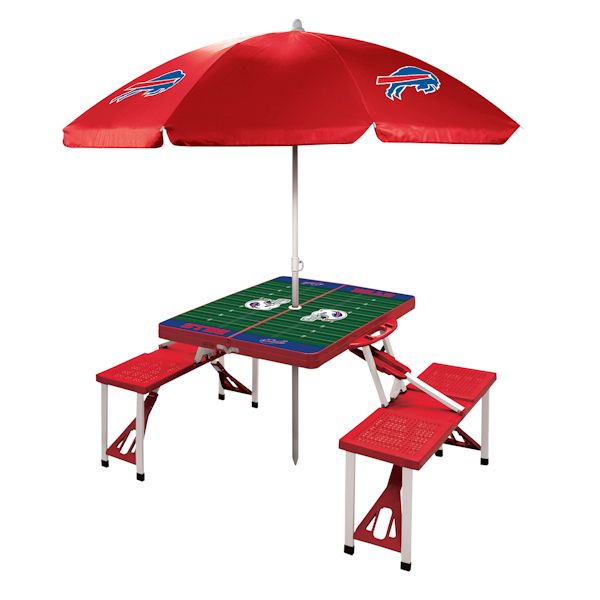 Product image for NFL Picnic Table With Umbrella-Buffalo Bills