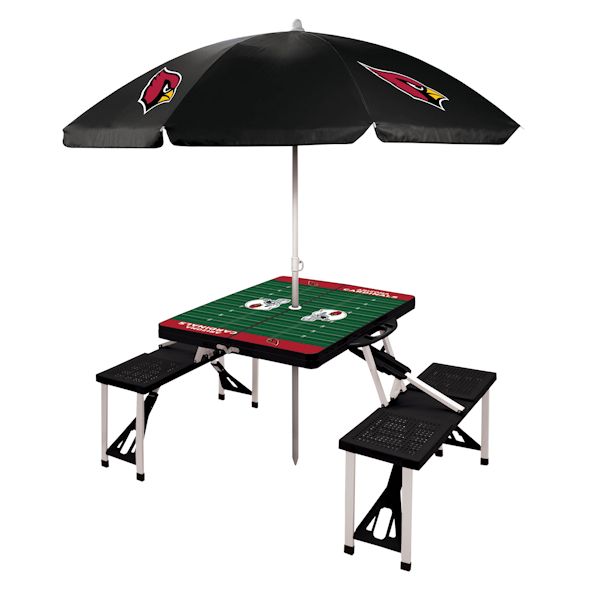 Product image for NFL Picnic Table With Umbrella-Arizona Cardinals