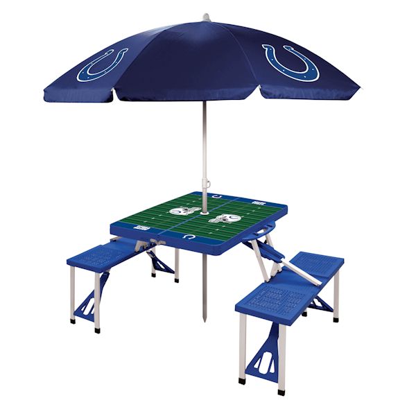 Product image for NFL Picnic Table With Umbrella-Indianapolis Colts