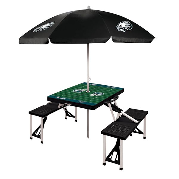 Product image for NFL Picnic Table With Umbrella-Philadelphia Eagles